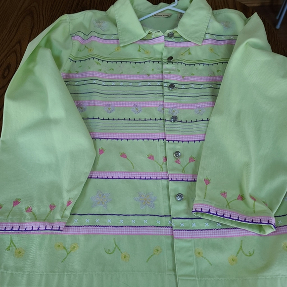 Bechamel 2X Embroidered Jacket Embossed Buttons NWT - Picture 5 of 8